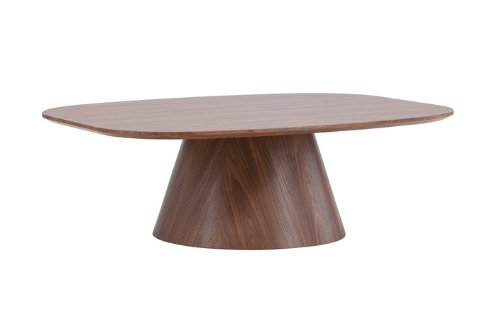 Fjôrd - Salontafel Deens Ovaal - Donkerbruin - 120cm - Lanzo