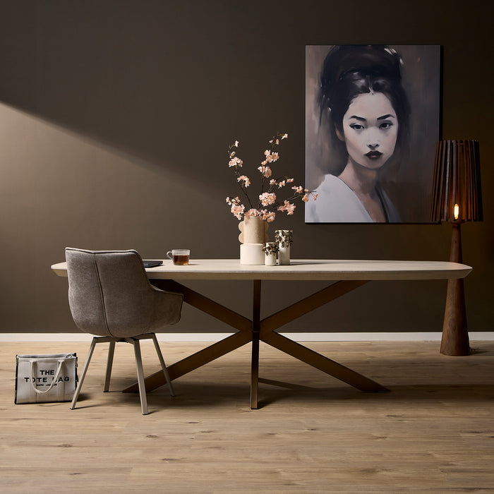 StarFurn - Eettafel Madison Zand 240cm Deens Ovaal