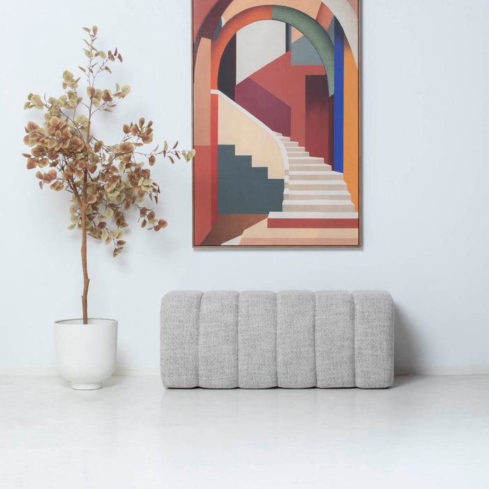 DÉJA Living - Eetkamerbank Taupe Stof - 120x45x48cm - Bogense