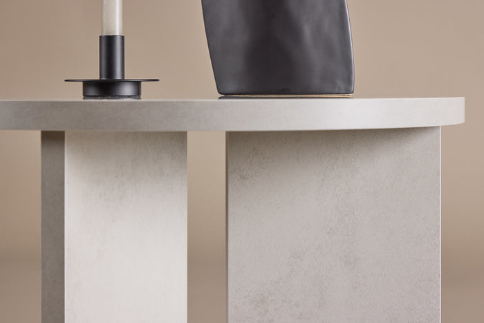 Fjôrd - Salontafel Rond - Grijs - 55x55x45cm - Söderhamn