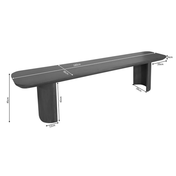 StarFurn - Eetkamerbank Bruin Hout - 180x38x45cm - Maré