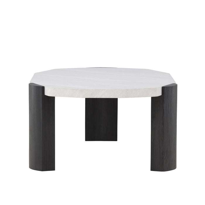 Fjôrd - Salontafel Organisch - Beige MDF - 125x71x40cm - Kres