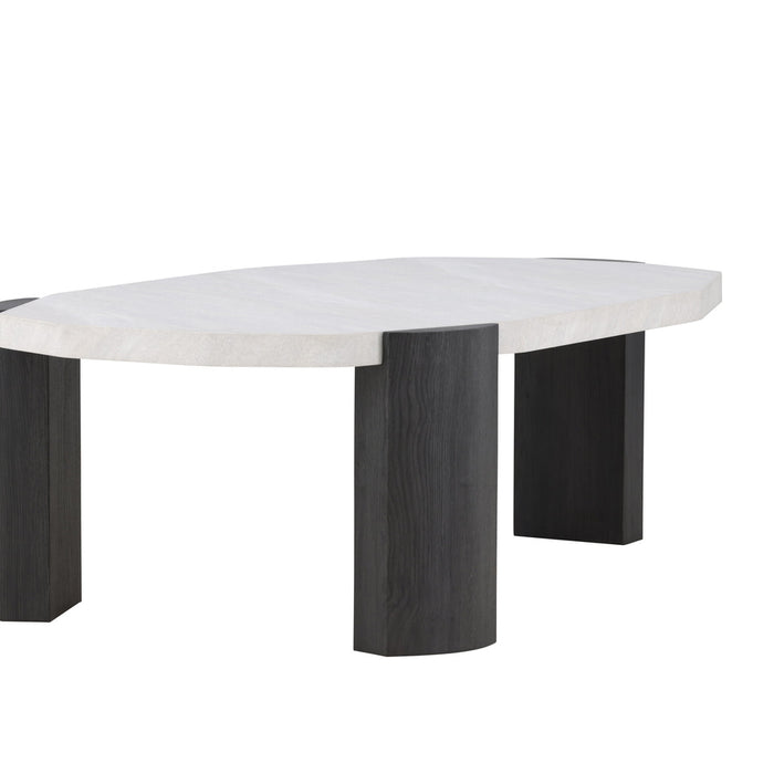 Fjôrd - Salontafel Organisch - Beige MDF - 125x71x40cm - Kres