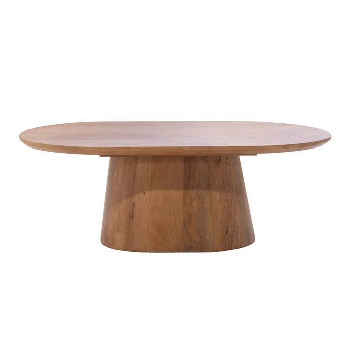 Giga Meubel - Salontafel Deens Ovaal - Bruin Hout - 100cm - Stijn