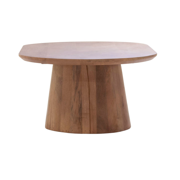 Giga Meubel - Salontafel Deens Ovaal - Bruin Hout - 100cm - Stijn