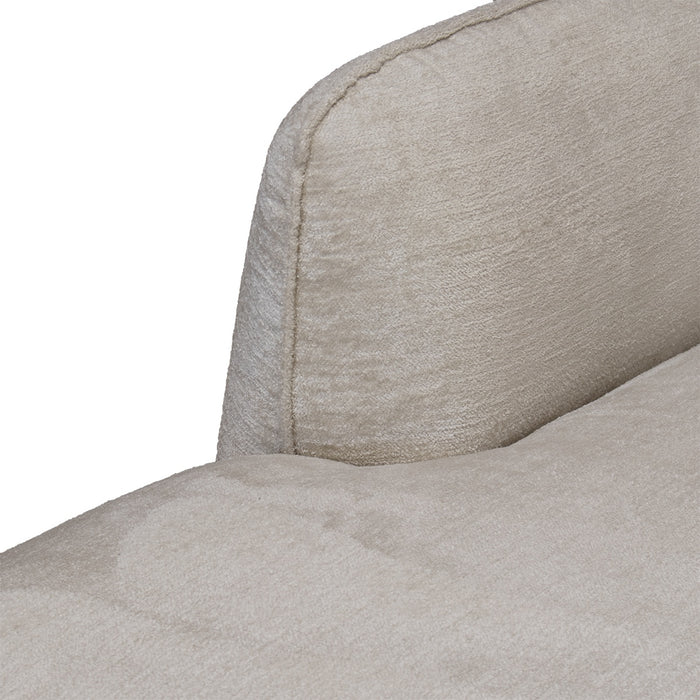 Giga Meubel - Chaise Longue Bank Beige Stof - 3-zits Rechts - Lyon