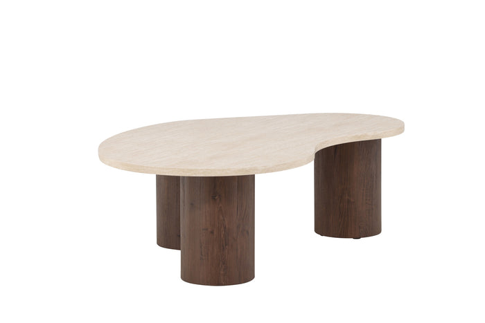 Fjôrd - Salontafel Organisch - Beige MDF - 130x78x40cm - Megg