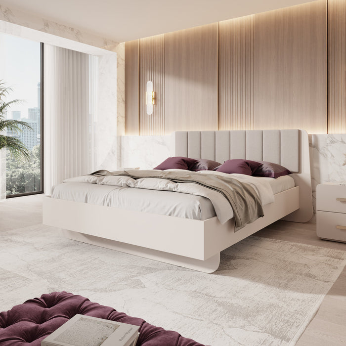 Meubella - Luzon - Tweepersoonsbed - Beige - 160x200 cm