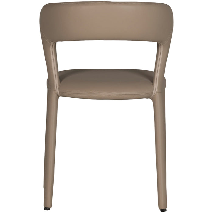 WOOOD Noble Eetkamerstoelen - Leerlook - Zand - Set van 2