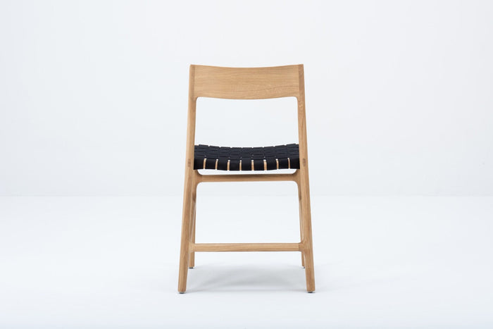 Gazzda Fawn Chair Houten Eetkamerstoel Whitewash - Cotton Black