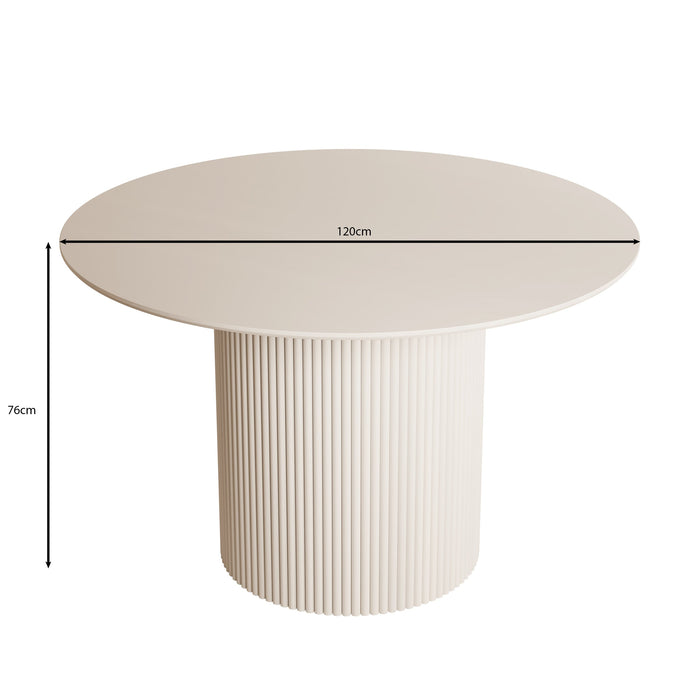 Meubella - Modena - Eetkamertafel - Zwart - 120x120x76 cm