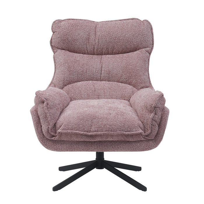 StarFurn - Fauteuil Roze Stof - Draaibaar - Vera