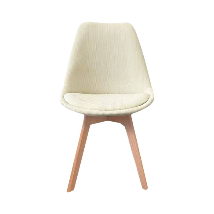 sweeek - Corduroy Scandinavische stoelen met beukenhouten poten (set