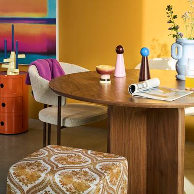 Housecraft Laurent Eettafel 120 cm Rond Hout Bruin