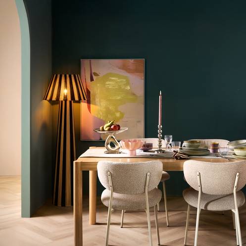 Bold Monkey Stripe it up Vloerlamp - Zwart