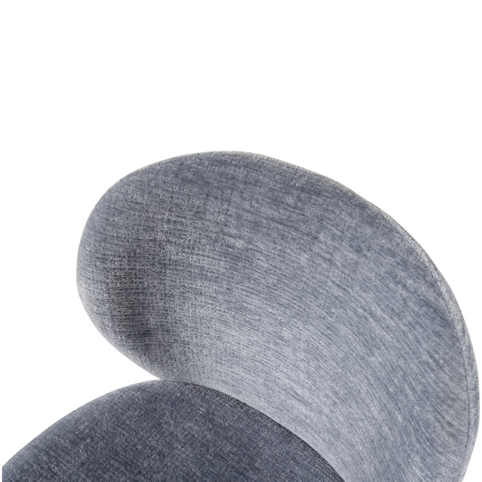 WOOOD Femke Eetkamerstoelen - Chenille - Blauw - Set van 2