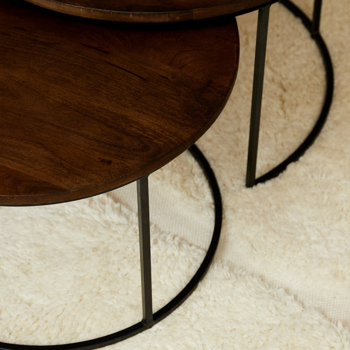 StarFurn - Salontafel Madison Bruin 70cm set van 2