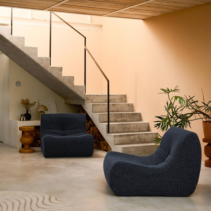 sweeek - Fauteuils alpaca-effect stof Sokol 1 zitplaats (set van 2)