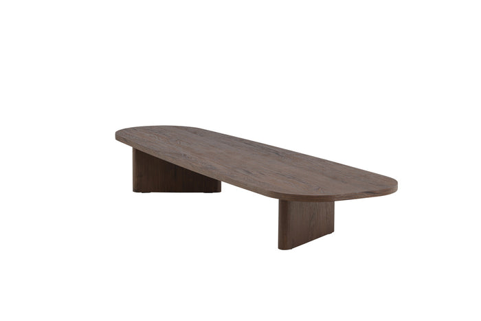Fjôrd - Salontafel Organisch - Donkerbruin MDF - 180x55x25cm - Grönvik