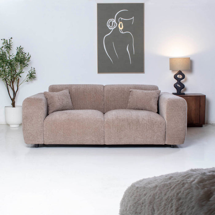 Giga Meubel - 2-Zits Bank - Taupe Stof - 205x100x73cm - Dijon