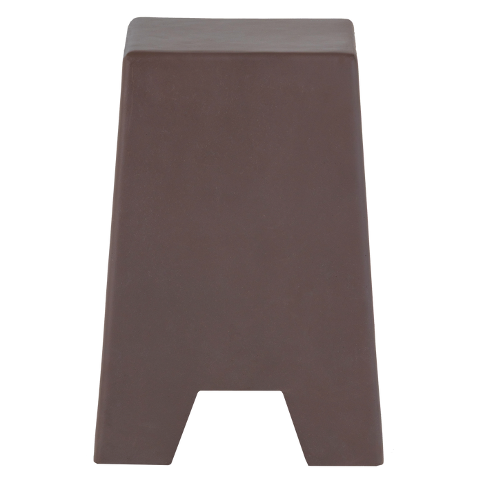 WOOOD Zina Bijzettafel Hoog - Cement - Bruin - 51x36x36