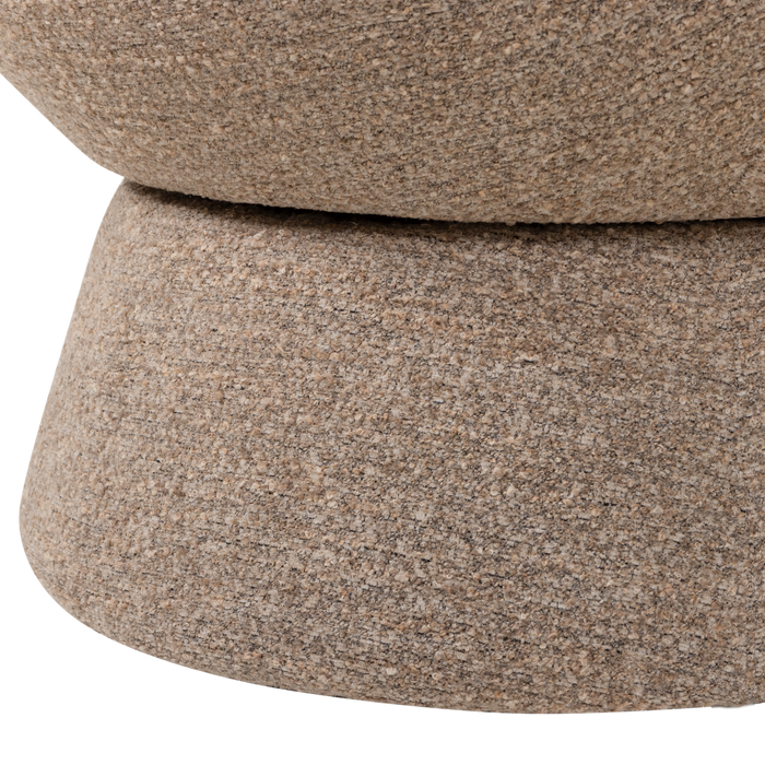 WOOOD Shuffle Draaifauteuil - Melange - Bruin - 72x73x71