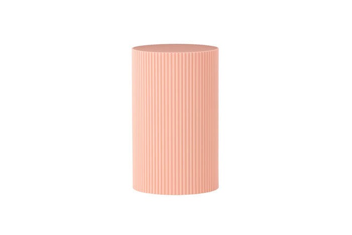 Fjôrd - Bijzettafel Rond - Roze MDF - 31x31x50cm - Lenox