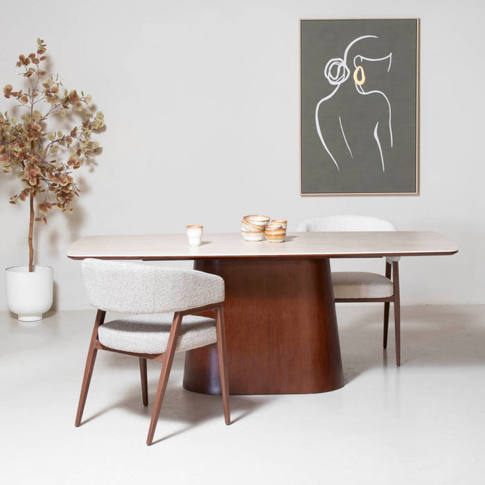 Giga Meubel - Eettafel Thomas Walnoot Keramisch 200cm