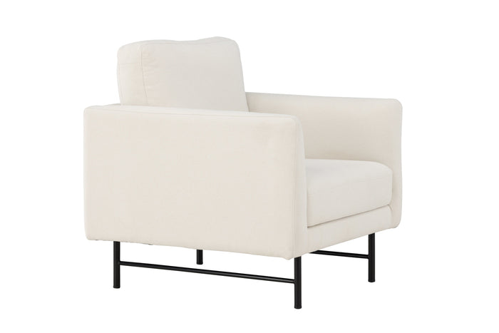 Fjôrd - Fauteuil Wit Stof - 86x87x68cm - Sky