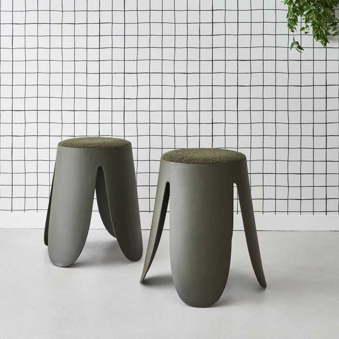 sweeek - Set van 2 stapelkrukken, Ø30 | 44 x H46cm