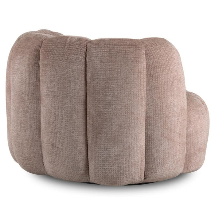 DÉJA Living - Draaifauteuil - Taupe Stof - 100x98x72cm - Trones