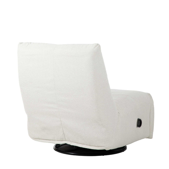 StarFurn - Fauteuil Naturel Stof - Draaibaar & Relaxfunctie - Lazy