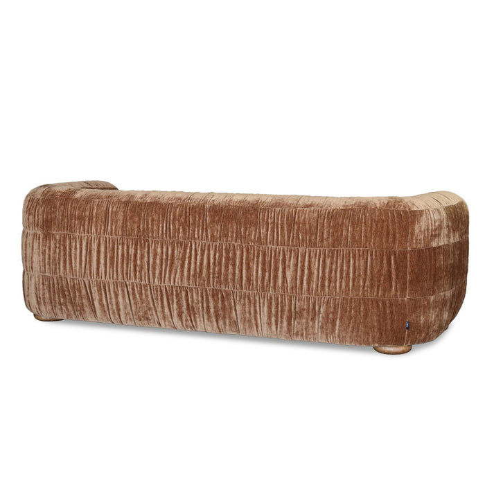 DÉJA Living - 3-zits Bank Bruin Stof - 240x97x75cm - Matre