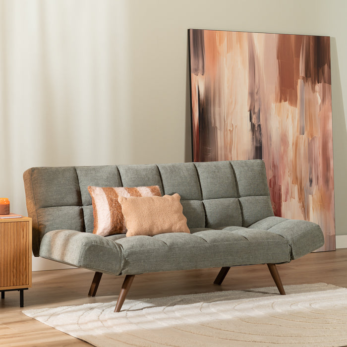 Bronx71 Velvet slaapbank 1,5 persoons Timo zwart