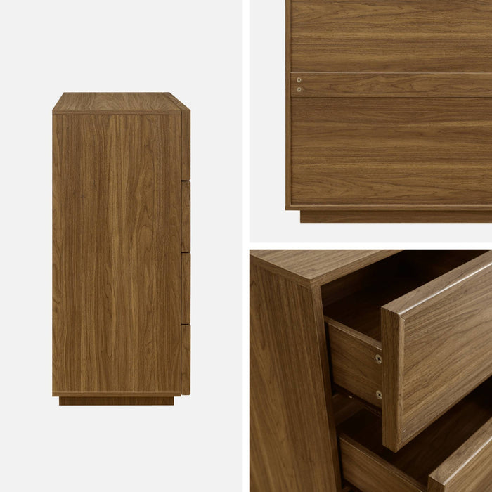 sweeek - Ladekast houteffect 4 laden