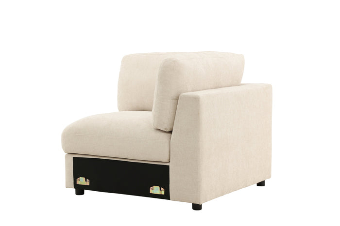 Fjôrd - Hoekbank Element - Beige - 99x99x86cm - Salerno