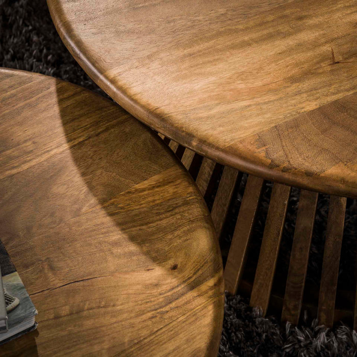 Giga Meubel - Salontafel Hout - Set van 2 - Tweak Conisch