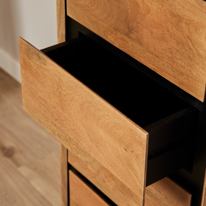 StarFurn - Ladekast Naturel Hout - 50x40x120cm - RichWood