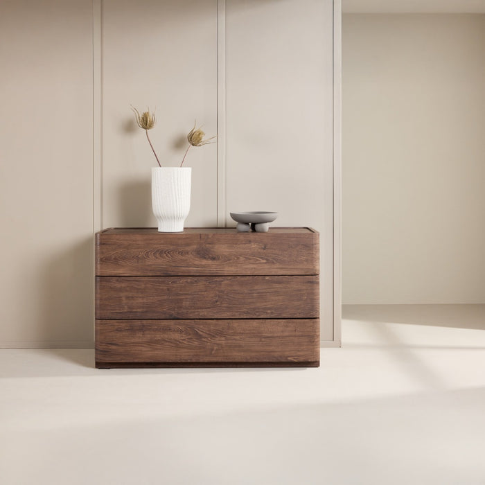 Fjôrd - Ladekast 3 Lades - Donkerbruin - 100x48x60cm - Noble