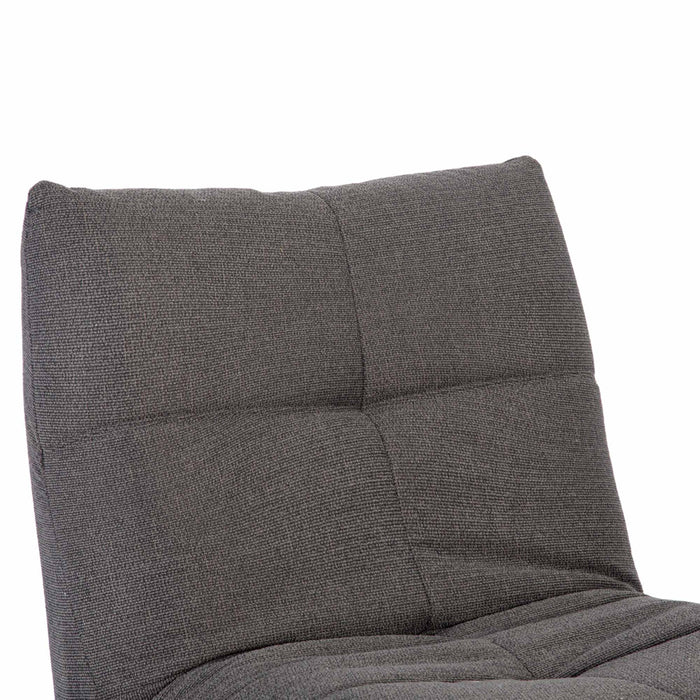 StarFurn - Fauteuil Donkergrijs Stof - Draaibaar & Relaxfunctie - Lazy