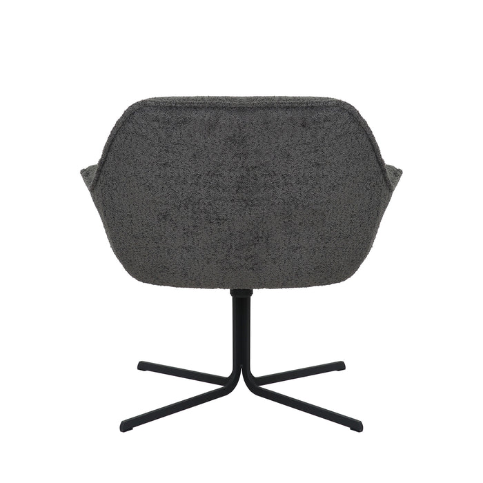 StarFurn - Fauteuil Donkergrijs - Draaibaar - Mila