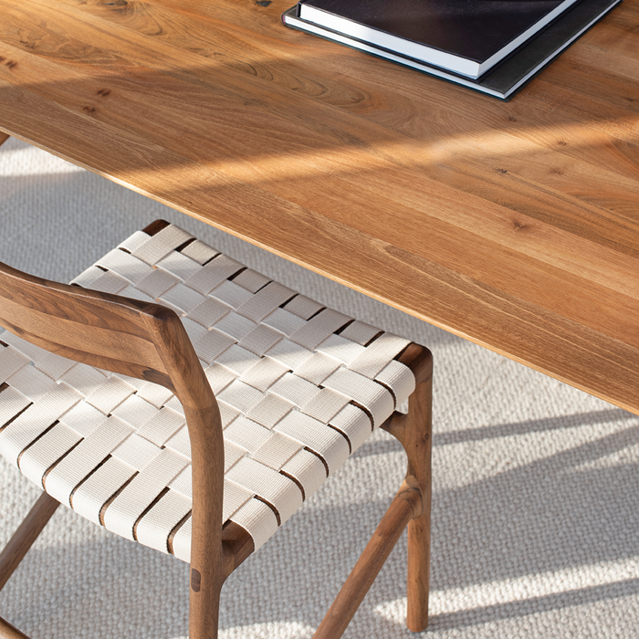 Gazzda Fawn Chair Houten Eetkamerstoel Whitewash - Cotton White