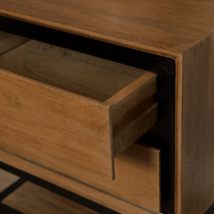 StarFurn - Nachtkastje Bruin Hout - 45x40x53cm - RichWood