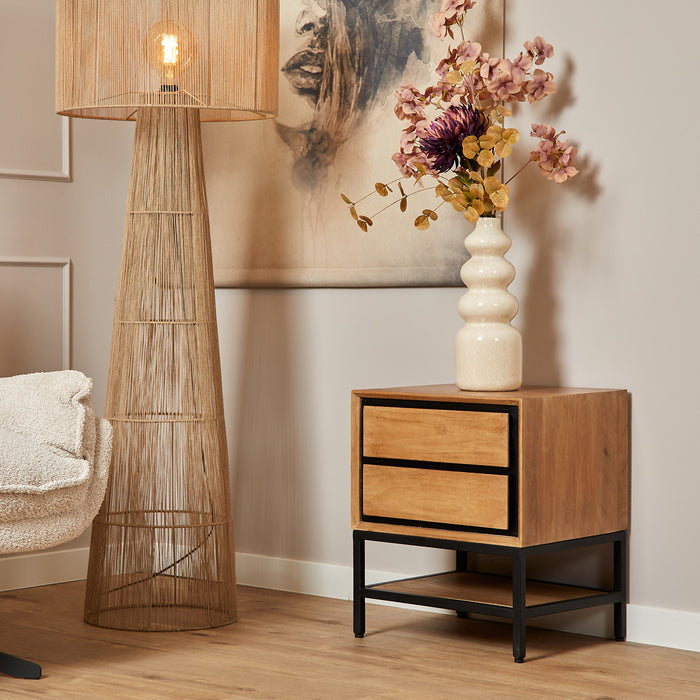 StarFurn - Nachtkastje Bruin Hout - 45x40x53cm - RichWood