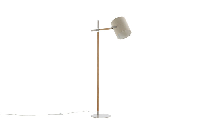 Fjôrd - Vloerlamp Beige Stof - 156cm - Dennis
