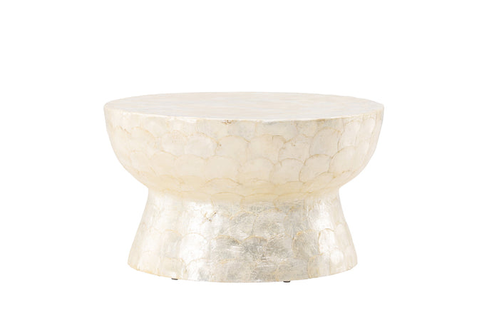 Fjôrd - Salontafel Rond - Beige Steen - 70x70x40cm - Sandön