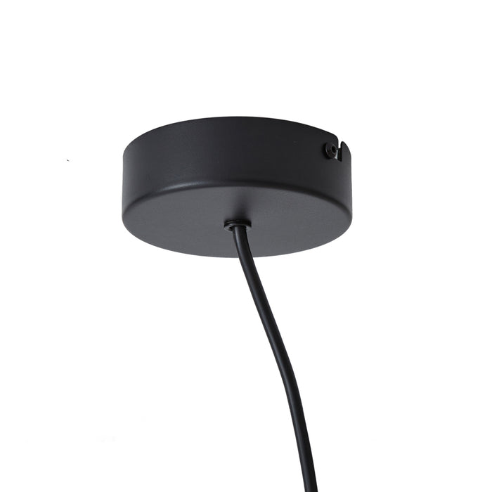 QAZQA Voeding voor 1-fase rail met ronde bevestigingsplaat zwart -