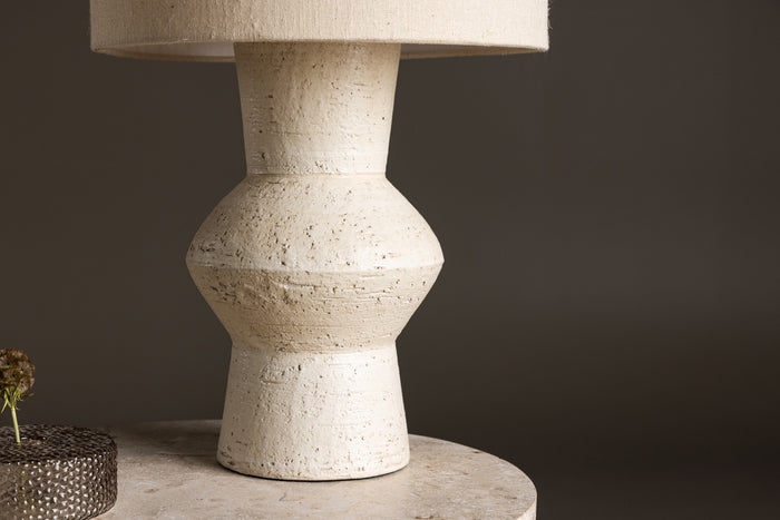 Fjôrd - Tafellamp Ivory Terracotta - 31x31x52cm - Valön