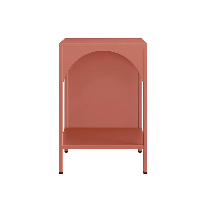 sweeek - Metalen nachtkastjes, industriële bijzettafels (set van 2)