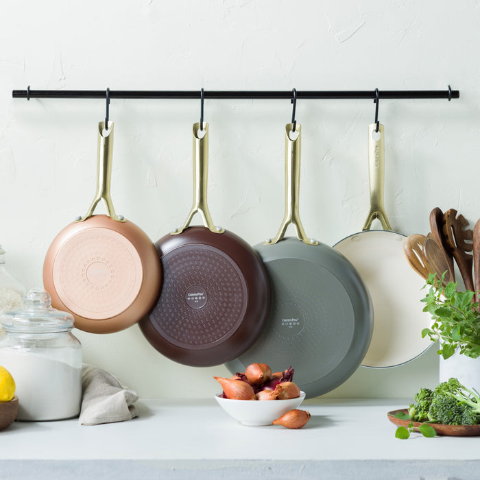 Greenpan Padova koekenpannenset 3 delig - copper, chocolate, quartz